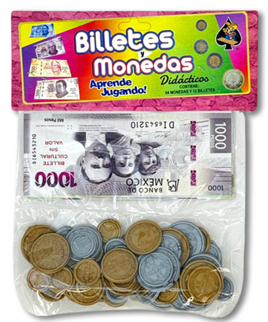 BILLETE C/MONEDA - 2pz