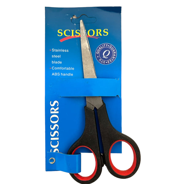 TIJERA CHICA ROJA NEGRA - 12Pz