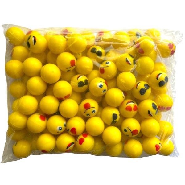 PELOTA EMOJI REBOTANTE 2.4cm - 100Pz