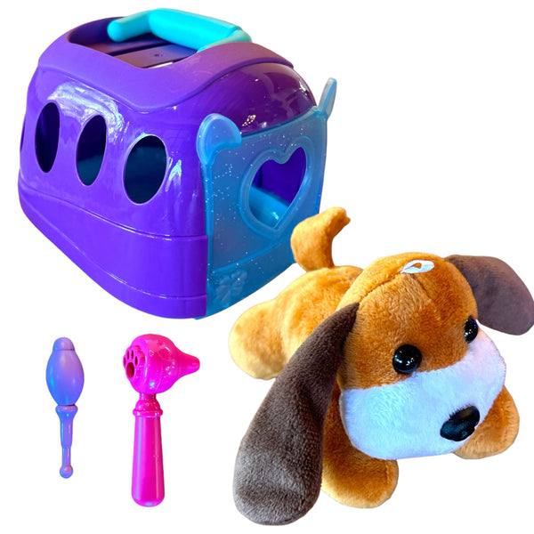 PERRO PELUCHE CON CAJITA - 1pz