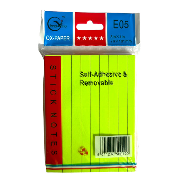 POST IT RECTANGULAR DE RAYA 7.6*10.1 - 12pz