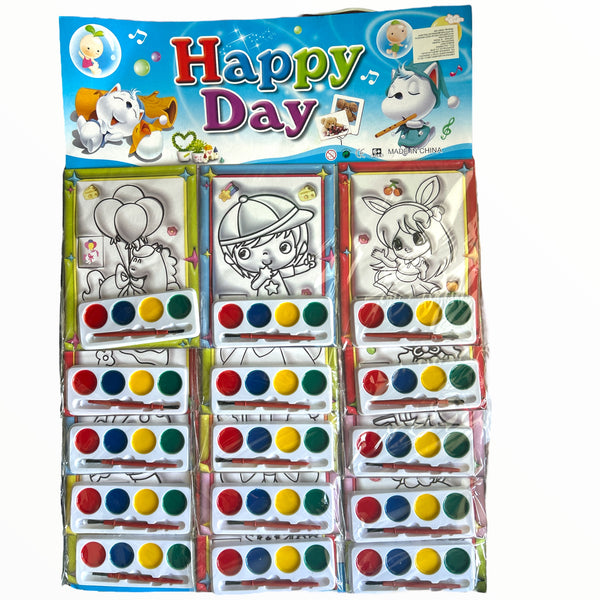 DIBUJO ACUARELAS CHAROLITA - 15pz