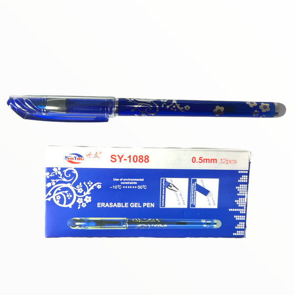 PLUMA AZUL BORRABLE - 12pz