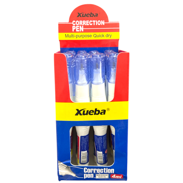 CORRECTOR EN PLUMA 4ML XUEBA - 12pz