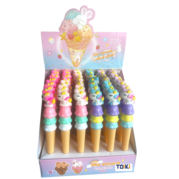 PLUMA UNICORNIO NIEVE - 36pz