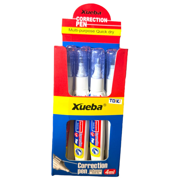 CORRECTOR EN PLUMA 4ML XUEBA  - 12pz
