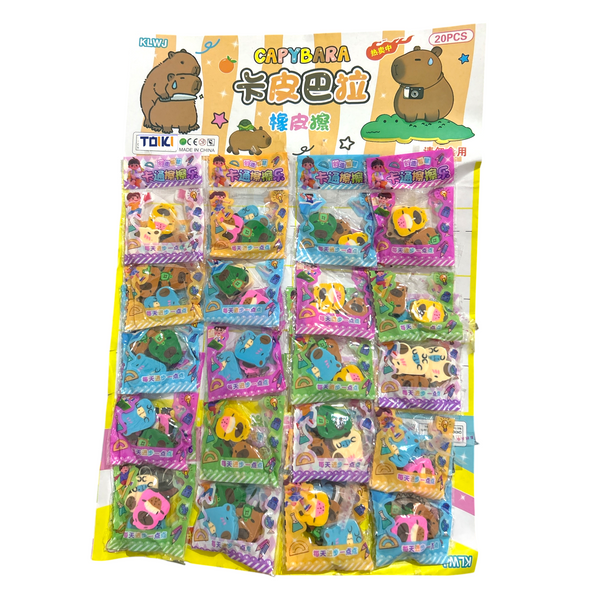 BORRADOR CAPIBARA - 20pz