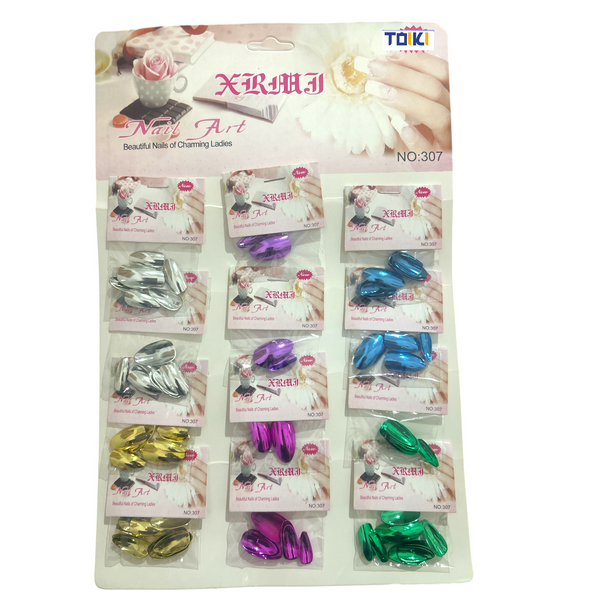 UÑAS ECO METLICAS - 12pz