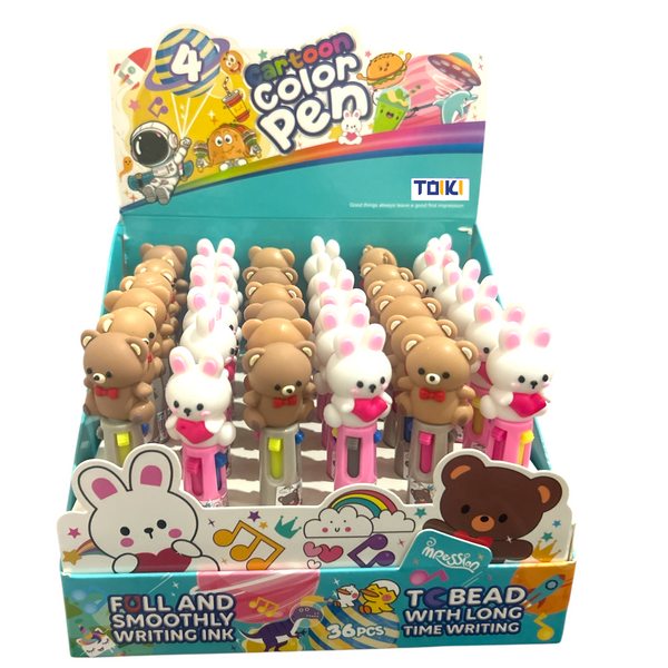 PLUMA OSO CONEJO - 36pz