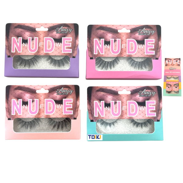 PESTAÑA NEW NUDE MINK - 12pz
