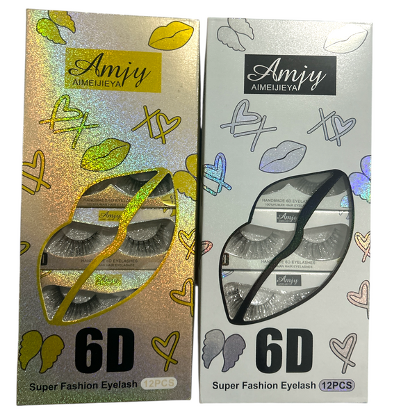 PESTAÑA 6D AMJY LOVE - 12pz