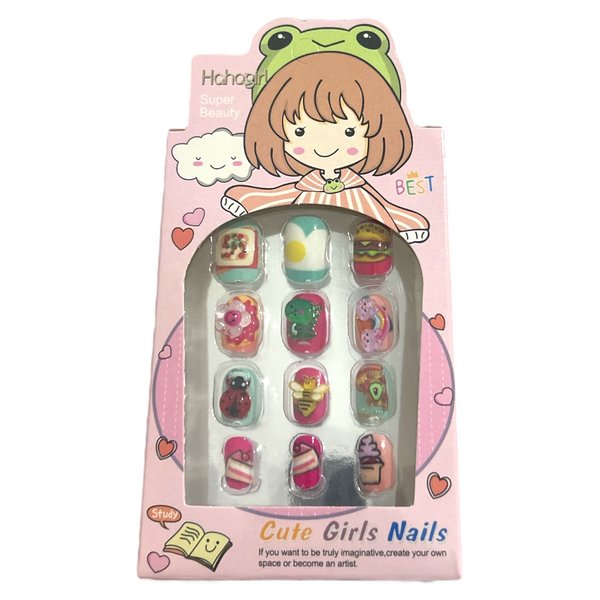 UÑAS NIÑA CUTE - 12pz