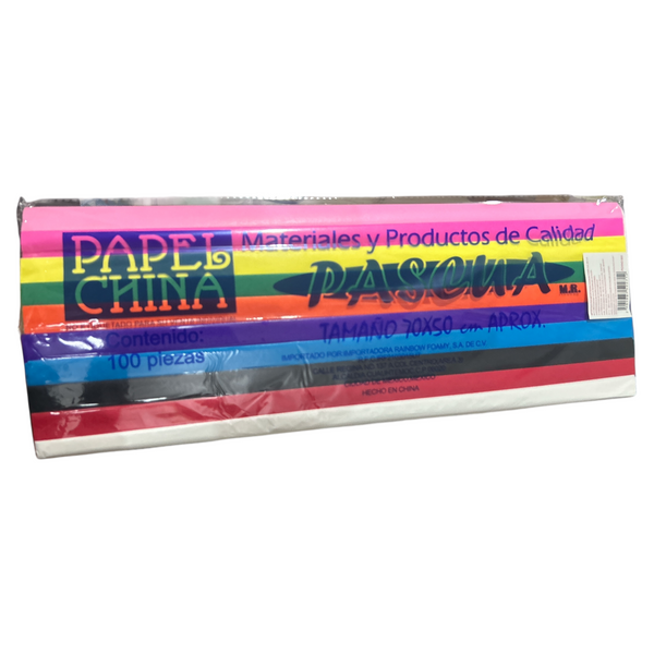 PAPEL CHINA FASHION SURTIDO 70*50 - 100pz