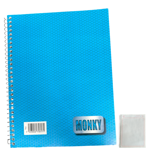 CUADERNO MONKY PROFESIONAL RAYA - 5pz