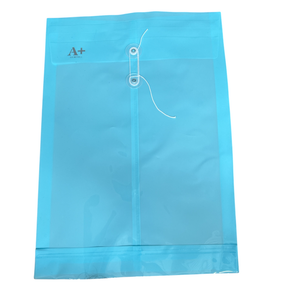 SOBRE PLASTICO VERTICAL C/HILO - 12pz