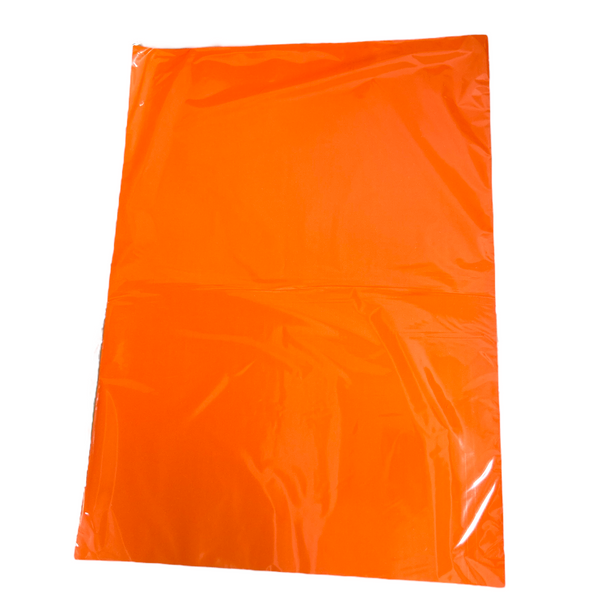PAPEL LUSTRE NARANJA - 25pz