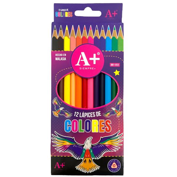 CAJA 12 COLORES A+ - 4pz