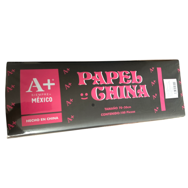 PAPEL CHINA NEGRO - 100pz