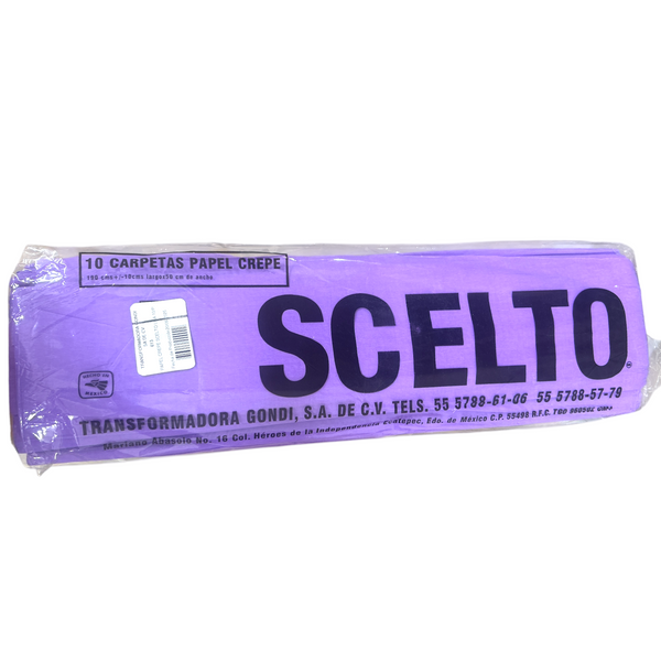 PAPEL CREPE LILA SCELTO- 10pz