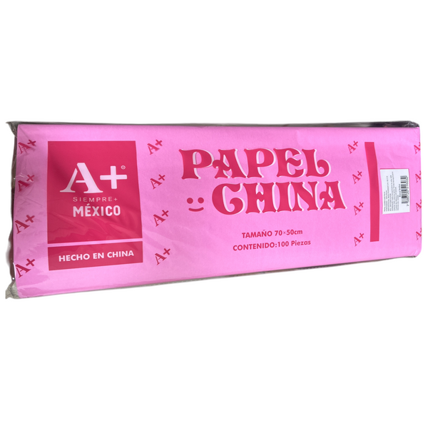 PAPEL CHINA ROSA BEBE  - 100pz