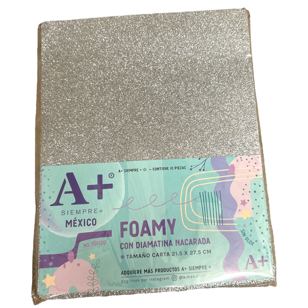 FOMI DIAMANTADO PLATA A+ - 10pz