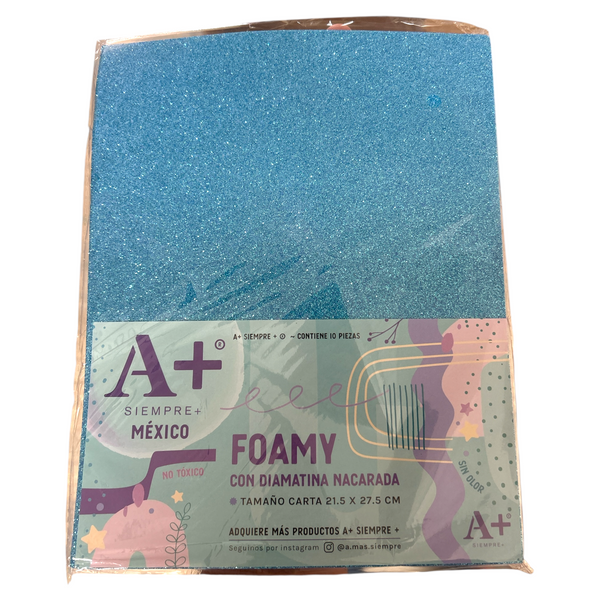 FOMI DIAMANTADO AZUL A+ - 10pz