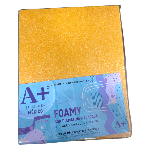 FOMI DIAMANTADO AMARILLO A+ - 10pz