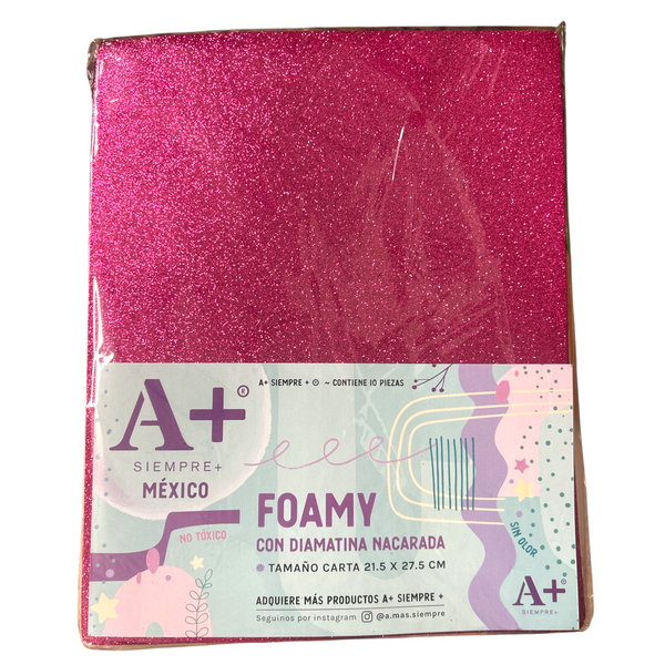 FOMI DIAMANTADO MAGENTA A+ - 10pz