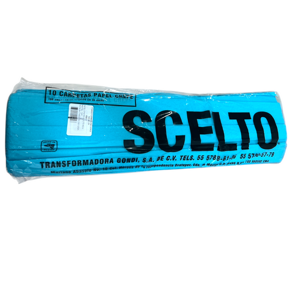 PAPEL CREPE AZUL PASTEL SCELTO - 10pz