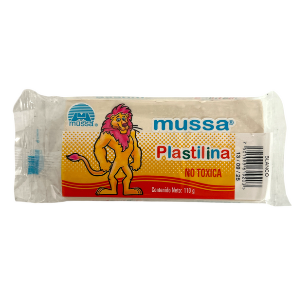 PLASTILINA BLANCA MUSSA 110g - 4pz