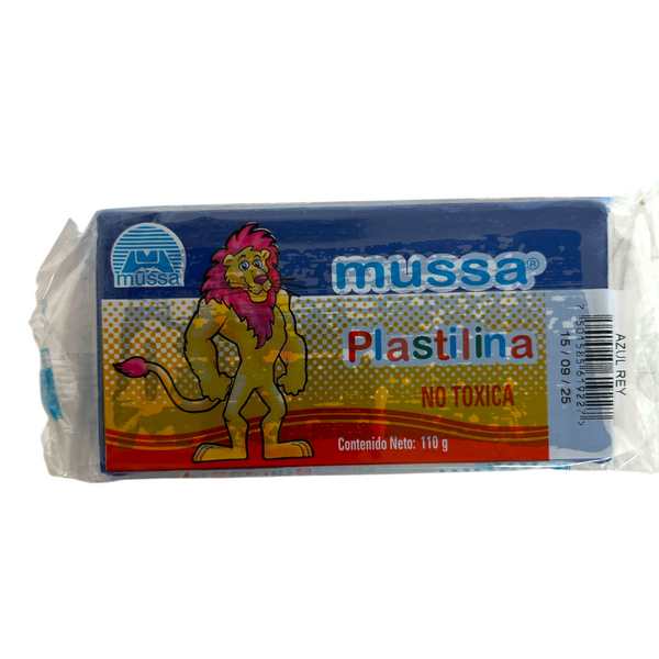 PLASTILINA AZUL REY MUSSA 110g - 4pz