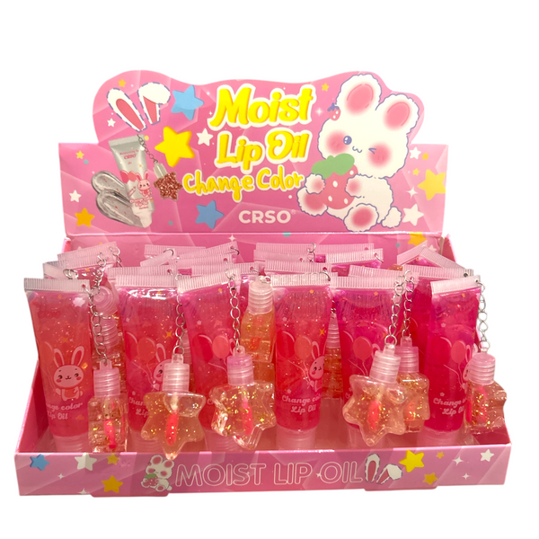 LIP OIL CONEJO LLAVERO - 24pz