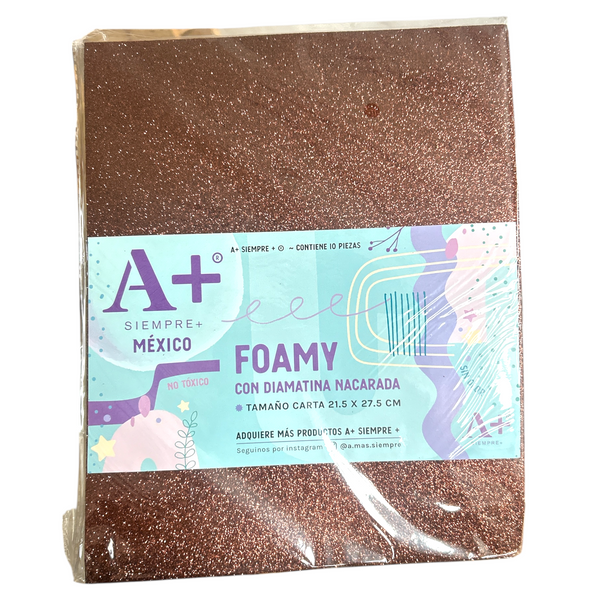 FOMY DIAMANTADO MARRON - 10pz