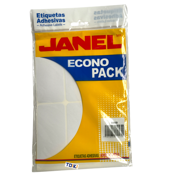 ETIQ ECO BLANCA 50MM*100MM JANEL - 5pz