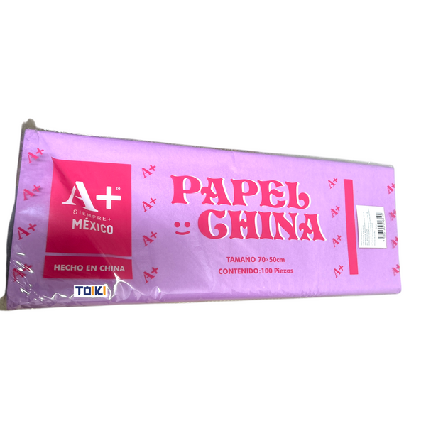 PAPEL CHINA LILA  - 100pz