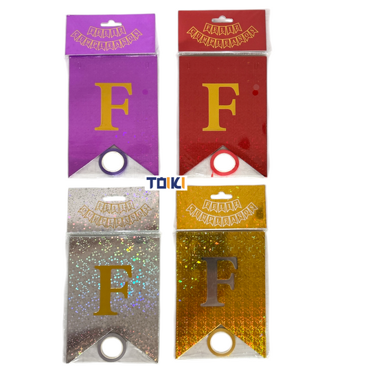 BANDERIN FELIZ CUMPLEAÑOS - 12pz