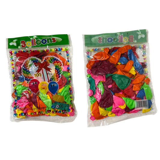 BOLSA 100  GLOBOS CALIDAD HELIO - 3 bolsas