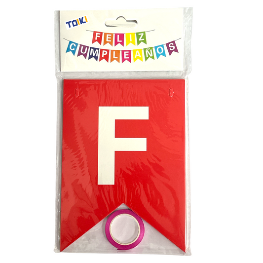 BANDERIN FELIZ CUMPLE - 12pz