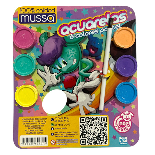 ACUARELA TONOS PASTEL - 5pz