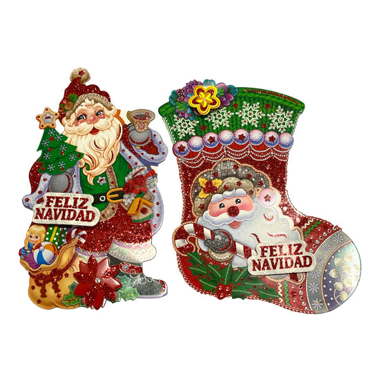 ADORNO NAVIDEÑO 22x20cm - 10pz
