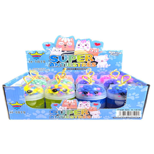 SLIME GATO BOLITAS - 12pz