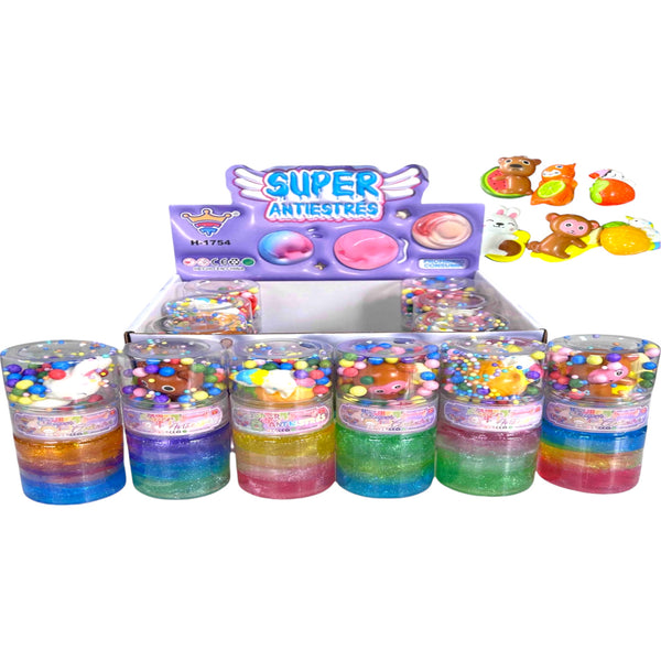 SLIME CHICO SQUICHY FRUIT ANIMAL - 12pz