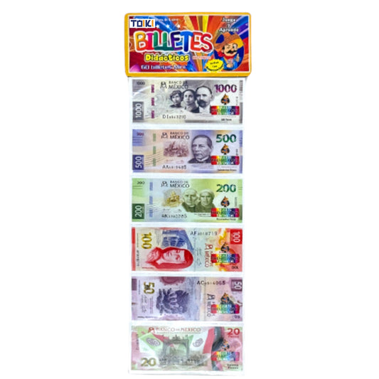BILLETE MINI DIDACTICO - 5pz