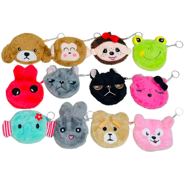 MONEDERO ANIMALES - 12pz
