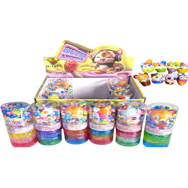 SLIME  SQUISHY ANIMALITOS - 12pz