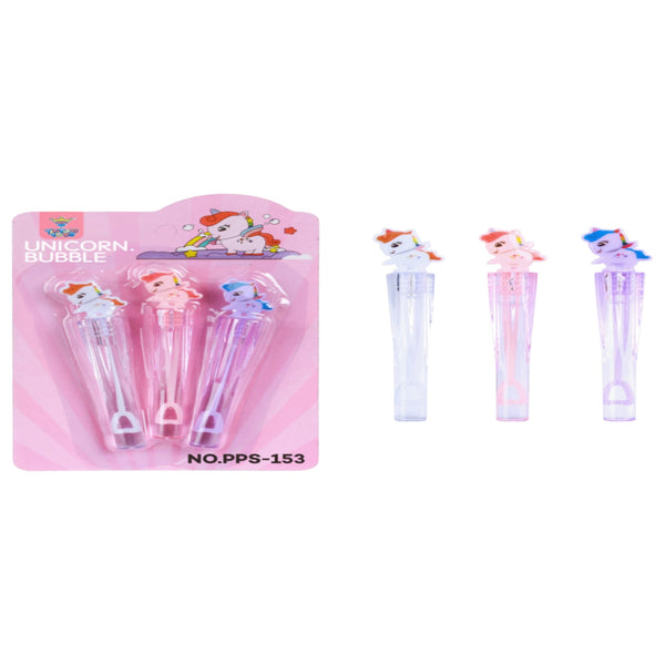 BURBUJERO GEL TRIPLE UNICORNIO - 6pz