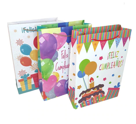 Bolsa Regalo Globos Vertical 60Pz