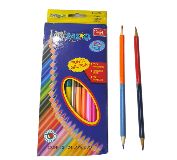 COLORES "BICOLOR" GRANDES 12pz