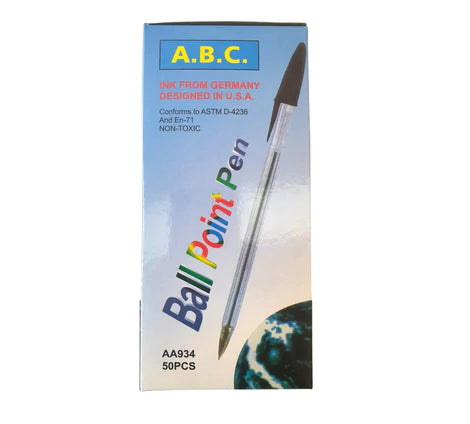 PLUMA ABC NEGRA 50Pz